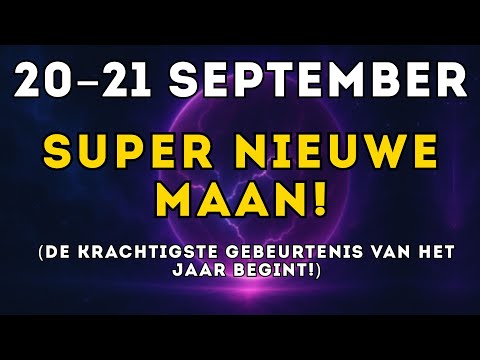 21 SEPTEMBER: De KRACHTIGSTE Nieuwe Maan van het jaar is NU! Dit verandert je komende 6 maanden