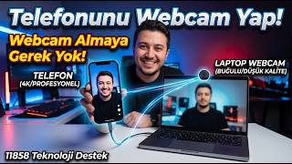 Telefon Kamerasını Webcam Olarak Kullanma | Bilgisayara Kamera Bağlama (2026 Gün