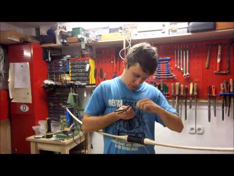 Der Bau eines Haselnussflachbogens mit Leinenbacking Teil 19