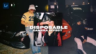 How to create the Disposable Camera effect
