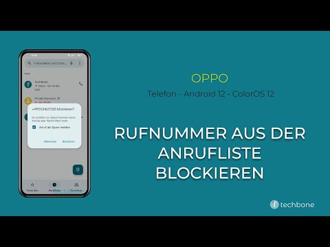 Rufnummer aus der Anrufliste blockieren - Oppo [Android 12 - ColorOS 12]