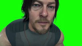 Death Stranding Sam Bridges pointing green screen