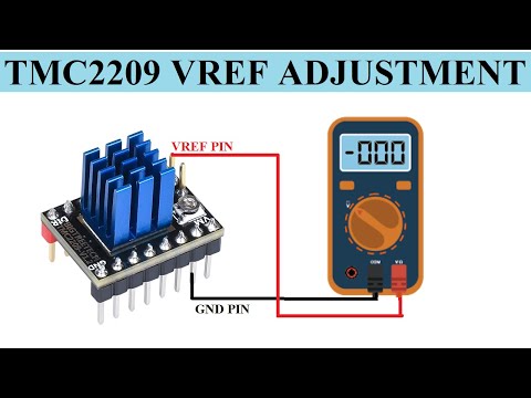 CNC BUILD PART 26 - TMC 2209 DRIVER - SET THE MOTOR CURRENT BY MEASURING THE VOLTAGE ON THE Vref PIN