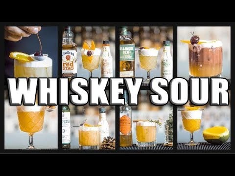 How To Make a Whiskey Sour (10 variations)