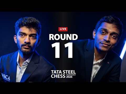 Gukesh - Aravindh | Round 11 | Tata Steel Chess Tournament 2026