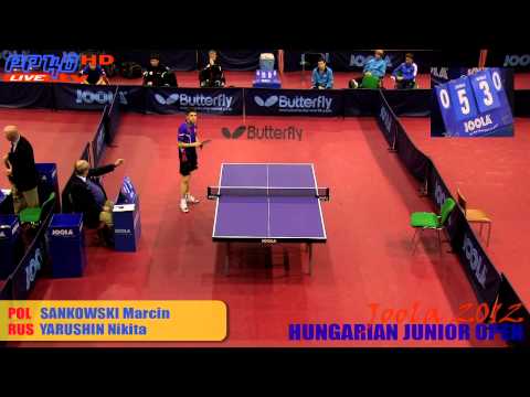 Joola Hungarian 2012 - Boys Singles SANKOWSKI M. - YARUSHIN N.