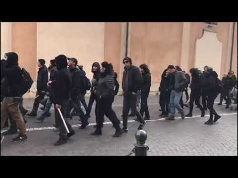 Telos in corteo con un centinaio di manifestanti