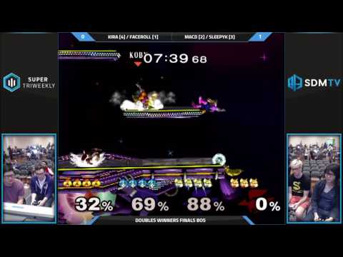 UCSD STW 4 - Faceroll & Kira vs. MacD & SleepyK - SSBM Winners Finals - Smash Melee