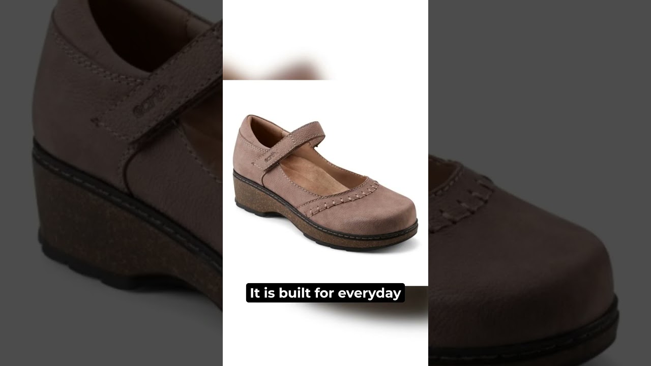 Watch Earth Kalece Leather Mary Jane Casual Cushioned Arch Support Women's Mules & Loafers video