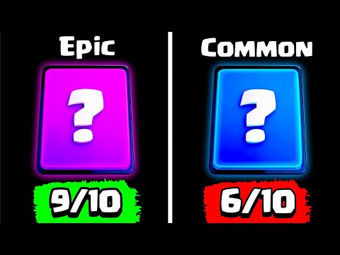 Which Rarity has the WORST Cards in Clash Royale?