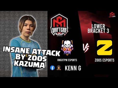 INSANE ATTACK BY ZOOS KAZUMA | RNGxTPM Esports vs Zoos Esports | Shifters Cup LB3