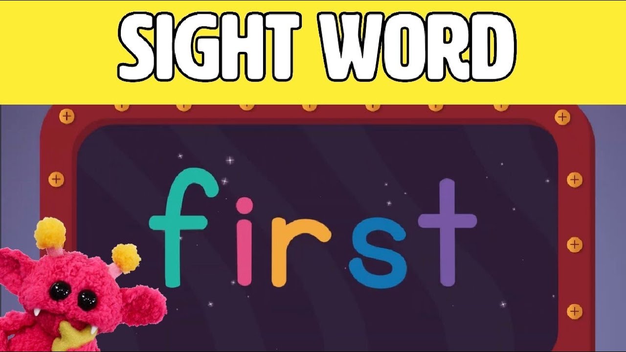 FIRST - Let's Learn the Sight Word FIRST with Hubble the Alien! | Nimalz Kidz! Songs and Fun!
