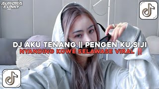 Download lagu DJ AKU TENANG || PENGEN KU SIJI NYANDING KOWE SELAWASE BY ZEIN FVNKY || DJ JAWA VIRAL TIKTOK 2026‼️ mp3