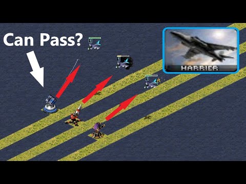Can Harrier pass Anti-Air Defenses? - Red Alert 2