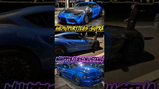 6870 TURBO/PORT/E85 MKV SUPRA VS WHIPPLE E85 MUSTANG #carracing #racing #supra