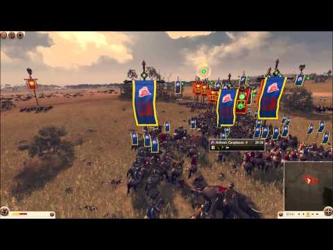 Rome 2 Total War Online Battle # 79 Baktria vs Rome ( Mad Praetorian Guard)