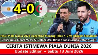 Download lagu Kemenangan Meyakinkan ‼️ Hasil Piala Dunia 2026~Argentina Kalahkan Aljazair 4-0 Messi Begini Really❓ mp3