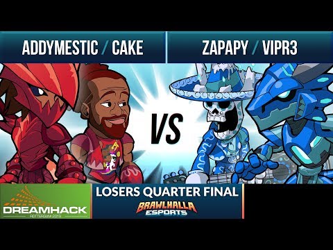 Addymestic & Cake vs VipR3 & Zapapy - Losers Quarter Final - DreamHack Rotterdam 2v2