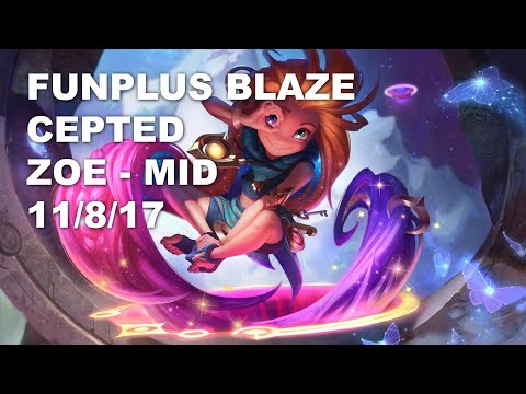 FunPlus Blaze Cepted Mid Zoe vs Lucian - KR Challenger Patch 10.8