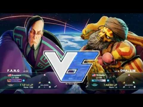 SFV FT5 Sets: Dieminion (Fang) vs TS Sabin (Dhalsim) [720P60FPS]