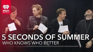 Can 5 Seconds Of Summer Name All Their Dogs? | Who Knows Who Better