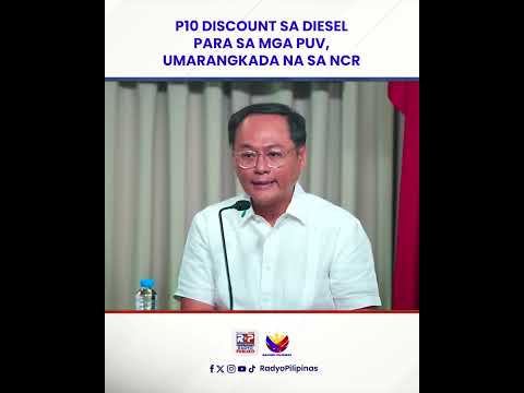 ₱10 discount sa diesel para sa mga PUV, umarangkada na