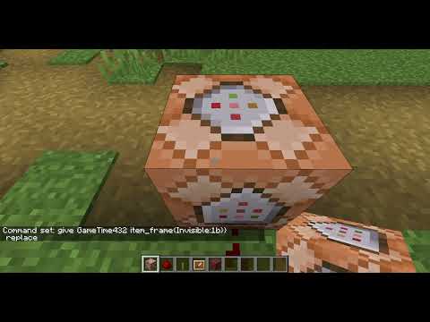 How to have invisible item frame in minecraft!