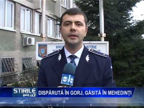 Disparuta in Gorj, gasita in Mehedinti