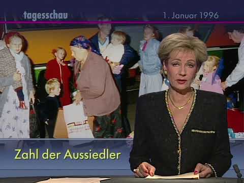 Russlanddeutsche Einwanderung nach Deutschland - Tagesschau 01.01.1996
