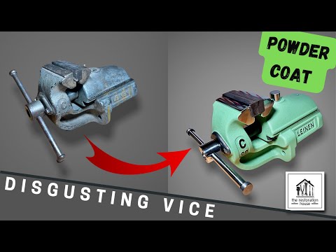 Very old vice restoration -  How to restore with powdercoat