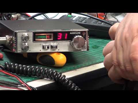 Audioline PT340 UK CB 27/81 CB radio (mobile) - On The Air Test (Nichicon re-cap)