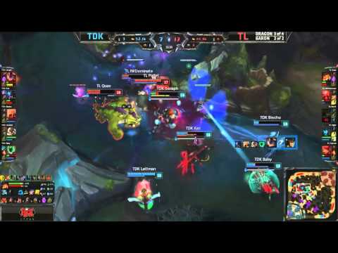 TL Vs TDK -  NA LCS Piglet almost gets a pentakill