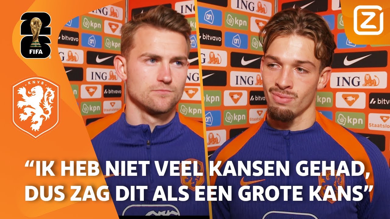 “In dit soort wedstrijden onderscheid je je als verdediger lastig”| Interviews met Valente & de Ligt