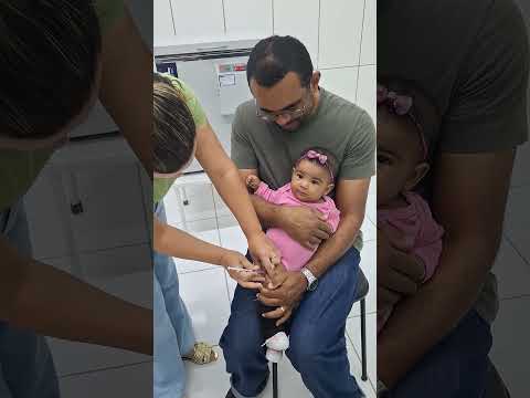 DIA DE VACINA NA BABY #vacina #joana #vacinasalvavidas #baby #6meses E #3dias