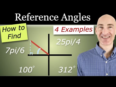 Reference Angles How to Find in Radians and Degrees