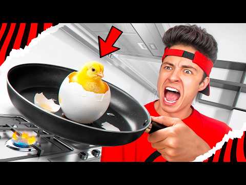 I FOUND AN EGG WITH A CHICKIN INSIDE! *I almost ate it!