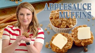 Bakery-Style Applesauce Muffins | Easy & Fluffy 🍎🧁