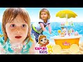Kids Activities At The Beach Color Changing Hair Brother And Sister Playing With Toys For Kids