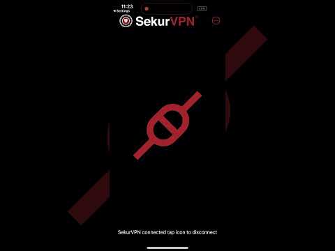 SekurVPN on iOS