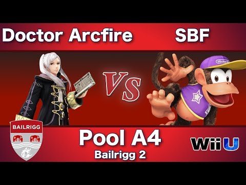 Bailrigg 2 - Doctor Arcfire (Robin) Vs. SBF (Diddy Kong) - Smash U - Pool A4