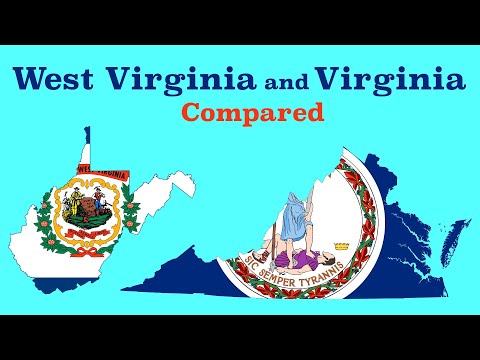 Part of a video titled Virginia and West Virginia Compared - YouTube