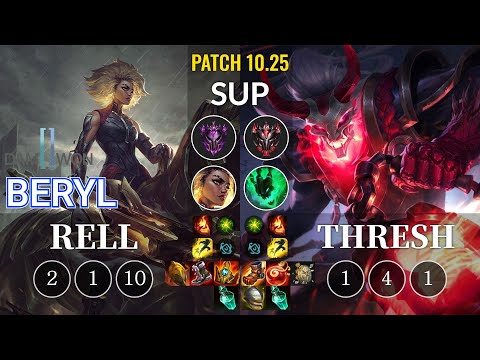 DWG BeryL Rell vs Thresh Sup - KR Patch 10.25