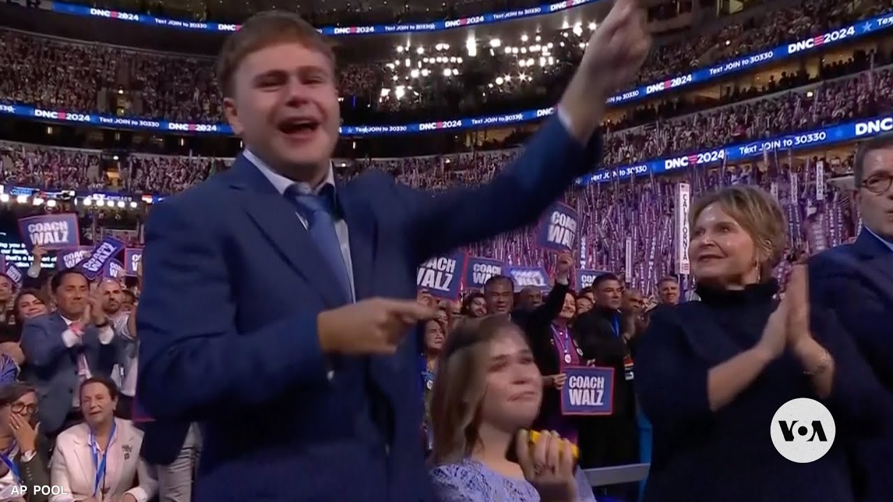 ‘That’s my dad!’ Tim Walz’s son’s emotional reaction to speech| VOA News
