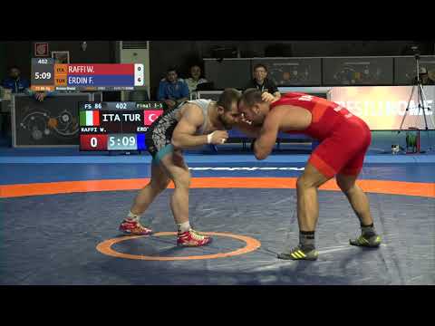 BRONZE FS - 86 kg: W. RAFFI (ITA) v. F. ERDIN (TUR)