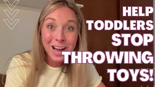 WHAT TO DO WHEN A TODDLER THROWS TOYS: At Home Behavioral Therapy Tips by a Speech Therapist