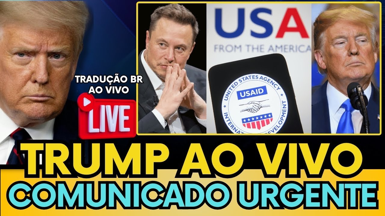 🚨AO VIVO: TRUMP ABRE O JOGO SOBRE USAID, REVELAÇÕES DE ELON MUSK PARA O MUNDO! #trump #elonmusk