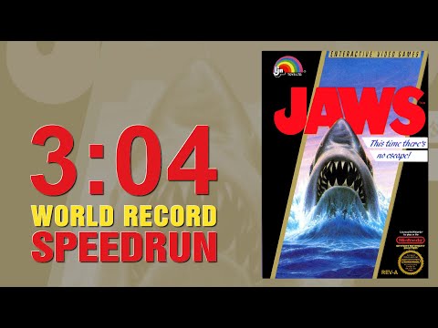 NEW!! NES Jaws Speedrun World Record 3:04.151