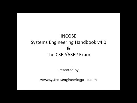 INCOSE Systems Engineering Handbook v4 & the CSEP/ASEP exam