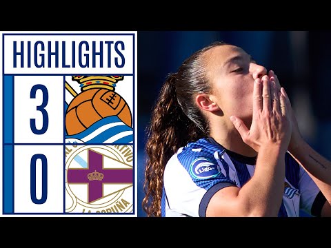 REAL SOCIEDAD 3 - 0 DEPORTIVO ABANCA | RESUMEN LIGA F MOEVE