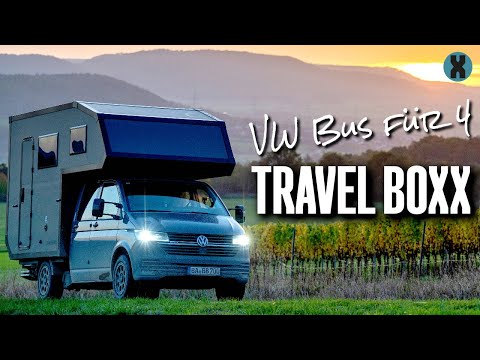 TRAVEL BOXX auf VW T6 4Motion: Pistenfester XL Pickup mit Absetzkabine (🇩🇪+🇬🇧🇺🇸)